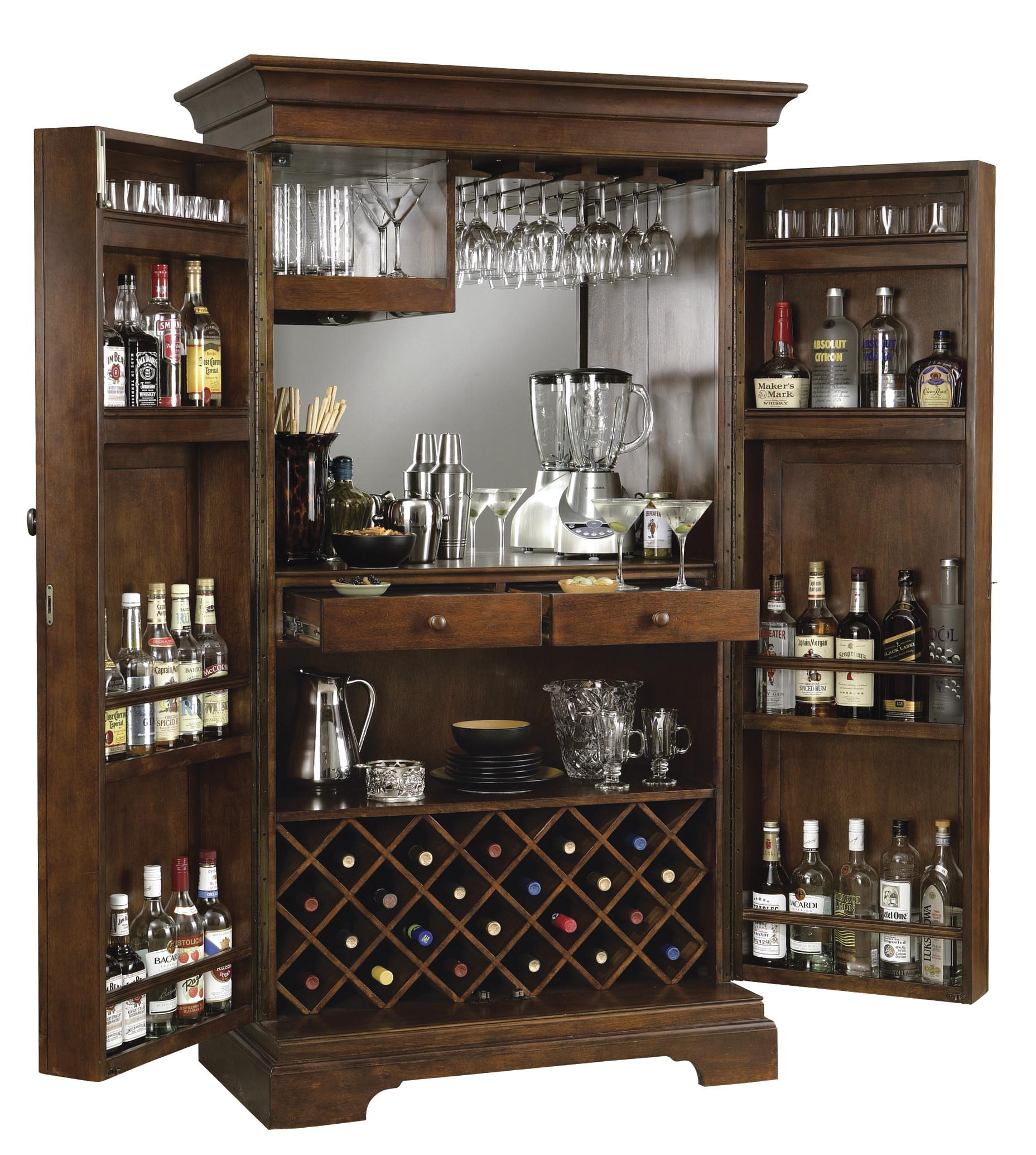 Howard Miller Wine Bar Furnishings HMI695 065 Sonoma Wine Bar Cabinet Wayside Furniture Mattress Bar Cabinets